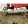 Image 1 : Folding White Plastic Table Outdoor Use
