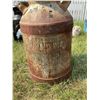 Image 2 : Galvanized Steel Milk Can Embossed 'BADR2'