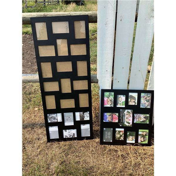 Two Multi-Opening Black Photo Collage Frames