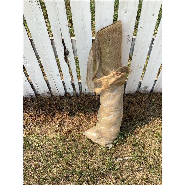 Burlap and Plastic Sandbag
