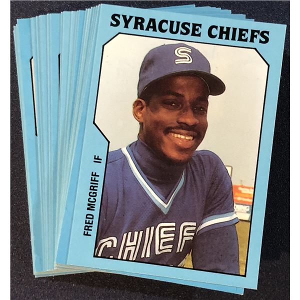 1985 TCMA MiLB SYRACUSE CHIEFS TEAM SET (FRED McGRIFF - HOF)