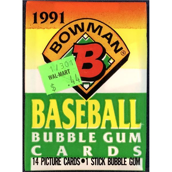 1991 BOWMAN BASEBALL CELLO PACK