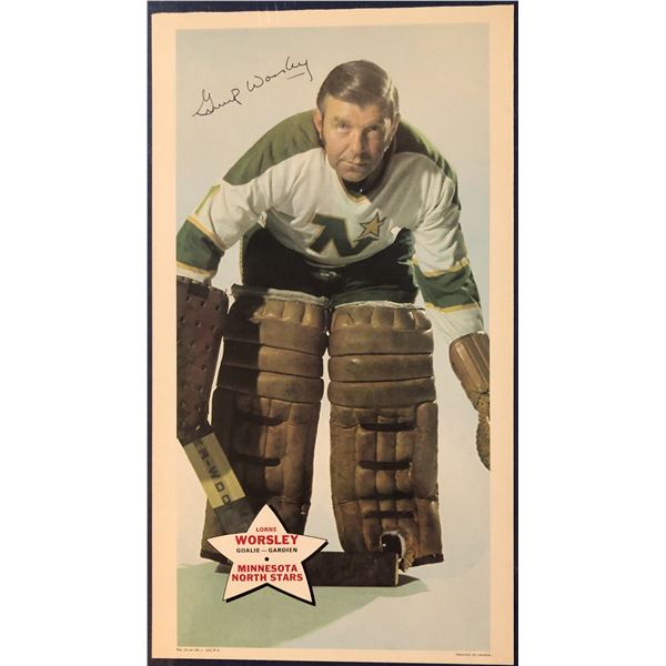 1971-72 O-PEE-CHEE NHL POSTERS TEST ISSUE - GUMP WORSLEY (HOF)