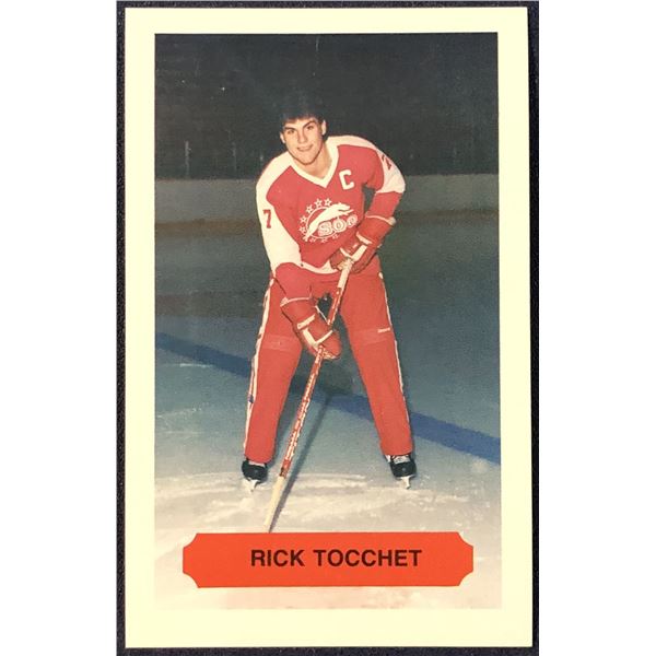 1981-82 SOO GREYHOUNDS RICK TOCCHET POLICE CARD