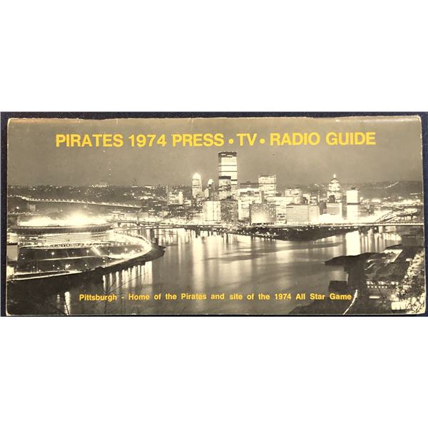 1974 PITTBURGH PIRATES MEDIA GUIDE