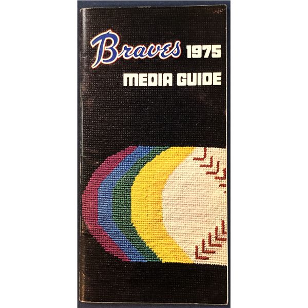 1975 ATLANTA BRAVES MEDIA GUIDE