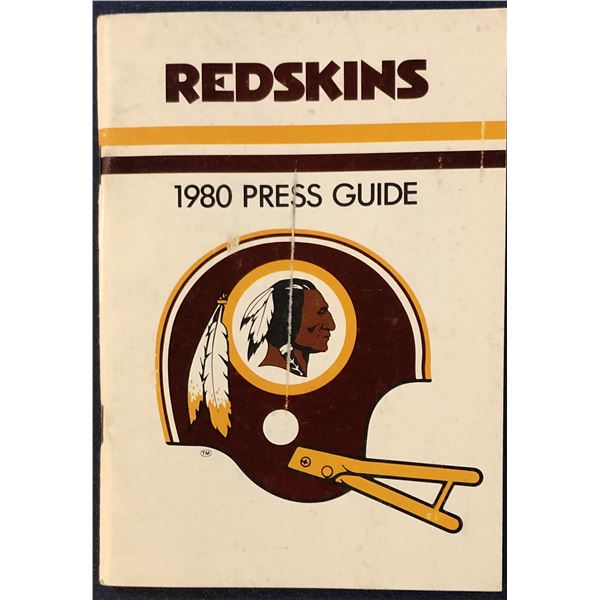1980 WASHINGTON REDSKINS MEDIA GUIDE