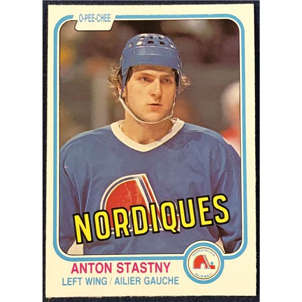 1981-82 O-PEE-CHEE ANTON STASTNY ROOKIE CARD