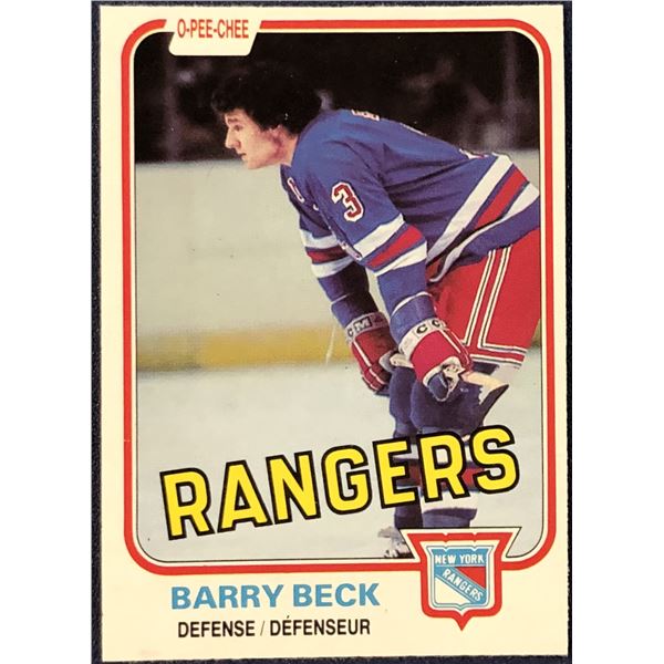 1981-82 O-PEE-CHEE BARRY BECK