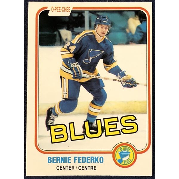 1981-82 O-PEE-CHEE BERNIE FEDERKO (HOF)