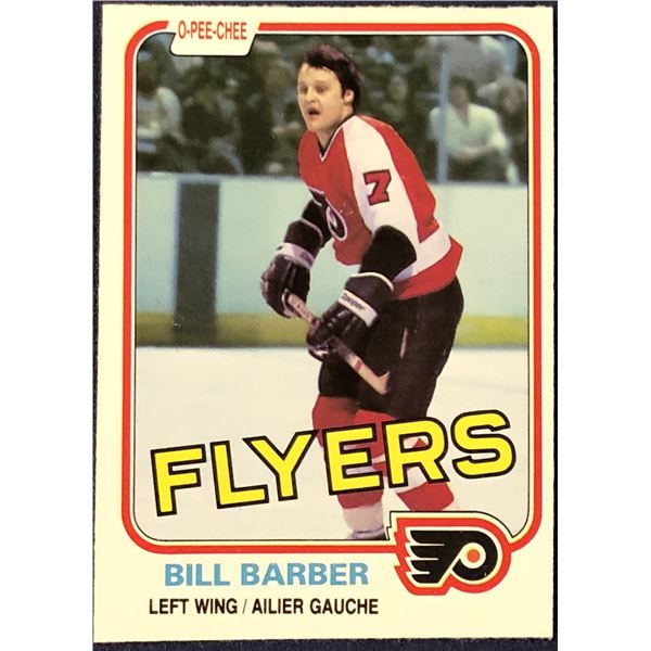 1981-82 O-PEE-CHEE BILL BARBER (HOF)