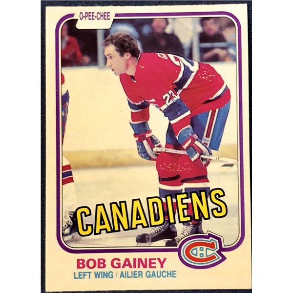 1981-82 O-PEE-CHEE BOB GAINEY (HOF)