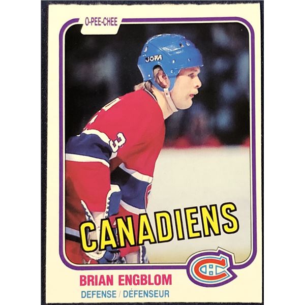 1981-82 O-PEE-CHEE BRIAN ENGBLOM