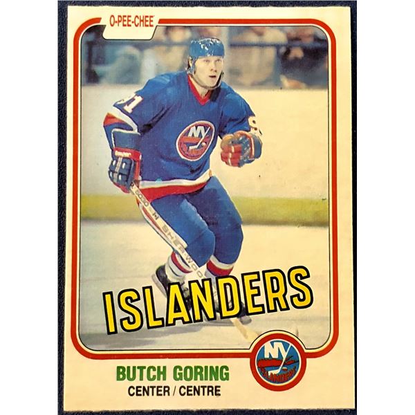 1981-82 O-PEE-CHEE BUTCH GORING
