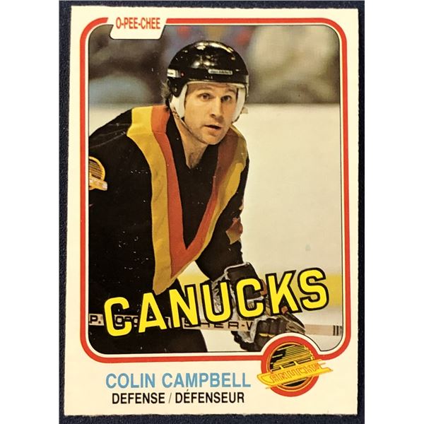 1981-82 O-PEE-CHEE COLIN CAMPBELL
