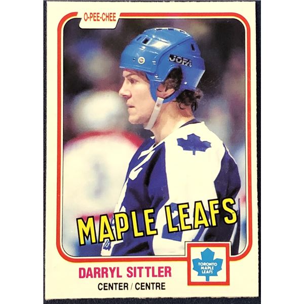 1981-82 O-PEE-CHEE DARRYL SITTLER (HOF)