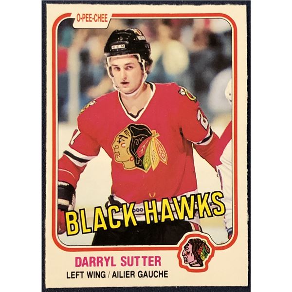 1981-82 O-PEE-CHEE DARRYL SUTTER ROOKIE CARD