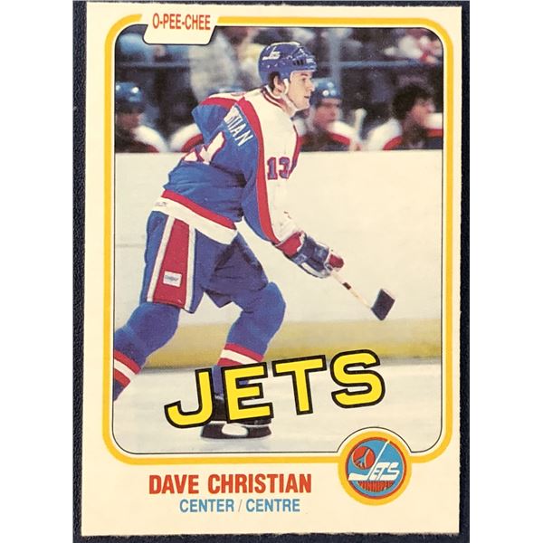 1981-82 O-PEE-CHEE DAVE CHRISTIAN