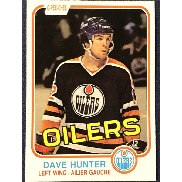 1981-82 O-PEE-CHEE DAVE HUNTER