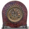 Image 1 : 1897 E. Ingraham "Marblelite" Mantel Clock 9.5 x 10.5 x5.5"