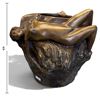 Image 2 : French Art Deco Bronze Sculptural Vase in the Style of Gustave, Joseph Chéret 9" Tall