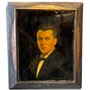 Image 1 : Joseph Hilpert Portrait on Ceramic Tile in Heavy Bronze Frame, Yugoslavian-Canadian Artist