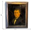 Image 2 : Joseph Hilpert Portrait on Ceramic Tile in Heavy Bronze Frame, Yugoslavian-Canadian Artist