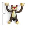 Image 2 : Michelle Allen Cat Candelabra Sculpture 11" Tall