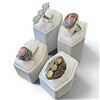 Image 1 : 4 New Rings * all stamped .925 * (Moonstone, Agate, & Pink Andean Opal) Longest ring  is 37 mm * Tot