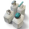 Image 2 : 4 New Rings * all stamped .925 * (Turquois, Moonstone, Blue Topaz Crystal & Larimar) Longest ring  i
