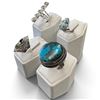 Image 2 : 4 New Rings * all stamped .925 * (Peridot,  Chrysocolla, Larimar, & Peridot Crystal)  Longest ring i