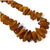 Image 2 : 17" Hand Knotted Brown & Butterscotch Amber Necklace - widest bead  is 20mm
