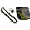 Image 1 : 18" Dragon Bead Agate Statement Necklace & Earrings - 15mm beads