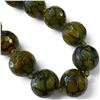Image 2 : 18" Dragon Bead Agate Statement Necklace & Earrings - 15mm beads