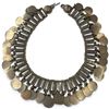 Image 1 : Vintage Mapuche Silver Headband Converted to Necklace - 22" long x 1" wide plus 1" drops