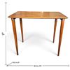 Image 2 : Mid-Century Modern Wooden Table w Tapered Legs 22.75x14.5x19"