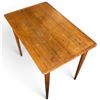 Image 4 : Mid-Century Modern Wooden Table w Tapered Legs 22.75x14.5x19"