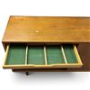 Image 6 : Mid-Century Modern Teak Cabinet with Sliding Door, Drawer and Open Shelving, 54.5x17x28.25 in