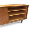Image 7 : Mid-Century Modern Teak Cabinet with Sliding Door, Drawer and Open Shelving, 54.5x17x28.25 in