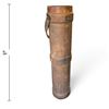 Image 2 : Antique Military Leather Cordite Carrier, Early 20th-Century Naval/Artillery Use, 26 Inches Tall