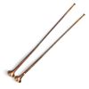 Image 1 : Pair of Antique Copper & Brass Swiss Alpine Horns 48.5" Long