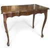 Image 1 : Mid-Century Wooden Queen Anne Style Side Table 27.5x13x22.5"