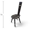 Image 2 : Antique Carved Oak Spinner's Chair with Dragon & Foliage Motifs, Octagonal Seat, 34.5 Inches Tall