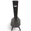 Image 3 : Antique Carved Oak Spinner's Chair with Dragon & Foliage Motifs, Octagonal Seat, 34.5 Inches Tall