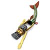 Image 4 : Vintage Mexican Folk Art Carved Polychrome Merman Parade Figure, Guerrero/Nahua Tradition, 45 in