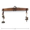 Image 2 : Wooden Yoke w Metal Bells & Braided Cords & Bells 41" Long