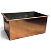 Image 1 : Rectangular Copper Planter Box 22x15x9.5"