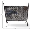 Image 2 : Wrought Iron Firescreen w Scrollwork Design 29x29"
