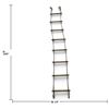 Image 2 : Antique Ladder w Wooden Rungs Wrapped in Rope & Metal Cable Construction 100" Long 15" wide