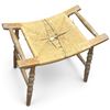 Image 4 : Wooden Stool w Woven Rush Seat 19x12x18"